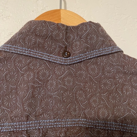 Pronto Uomo Men Dandelion Print Button Front Career Formal Dress Shirt Size XL - Picture 6 of 9